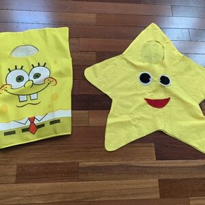 Kids Halloween Children's Clothing Costume Cartoon Clothes SpongeBob and Star
